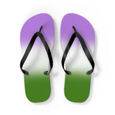 Genderqueer Pride Ombre Flip Flops