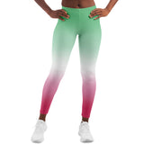 Abrosexual Pride Ombre Leggings Leggings - AOP PRIDE MODE