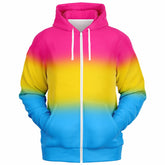 Pansexual Pride Ombre Full-Zip Hoodie