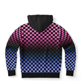 Omnisexual Pride Black Contrast Checkered Pullover Hoodie Fashion Hoodie - AOP PRIDE MODE