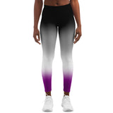 Asexual Pride Ombre Leggings Leggings - AOP PRIDE MODE