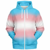 Transgender Pride Ombre Full-Zip Hoodie