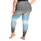 Demiboy Pride Ombre High-Waist Plus Leggings Plus Size Legging - AOP PRIDE MODE