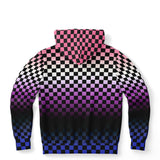 Genderfluid Pride Black Checkered Pullover Hoodie Fashion Hoodie - AOP PRIDE MODE