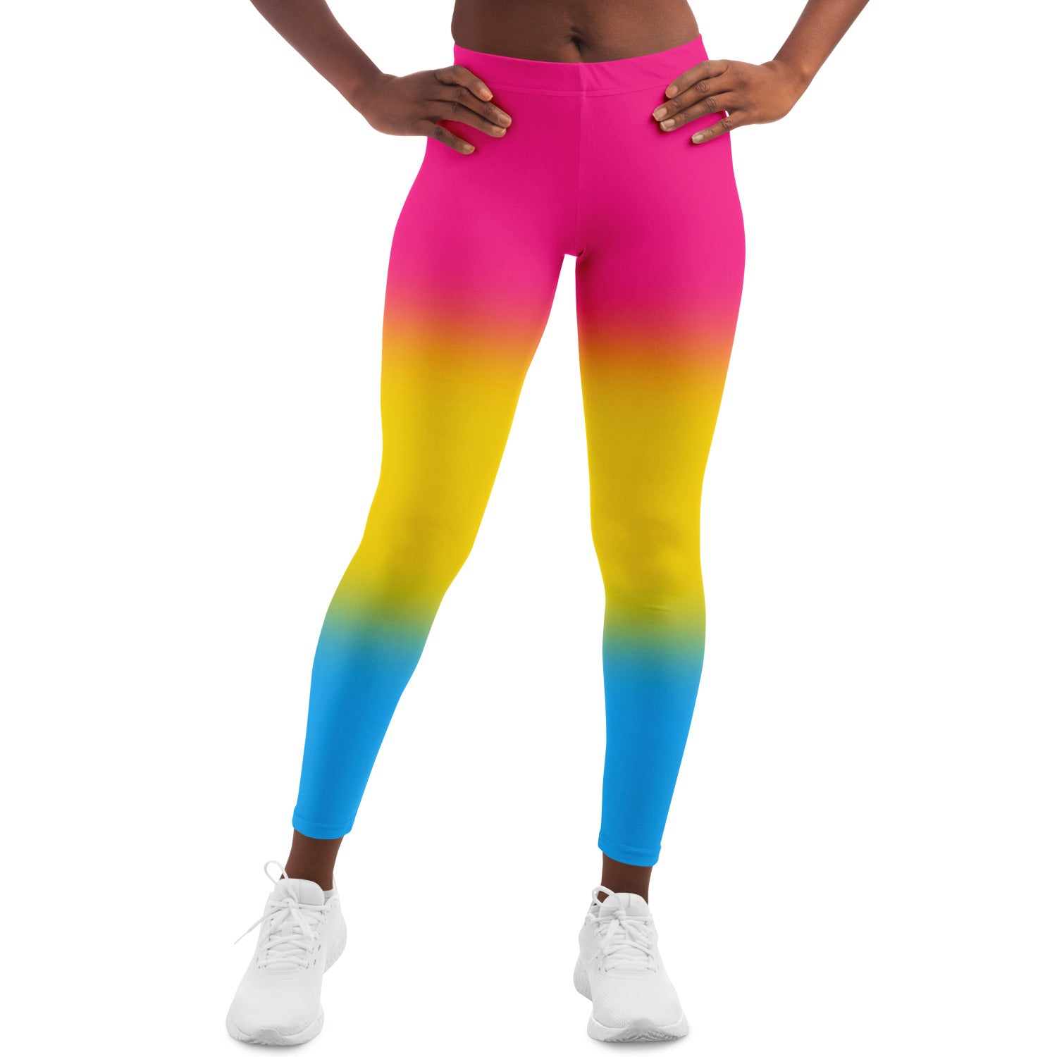 Pansexual Pride Ombre Leggings Leggings - AOP PRIDE MODE