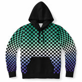 Gay Vincian Pride Black Contrast Checkered Pullover Hoodie Fashion Hoodie - AOP PRIDE MODE