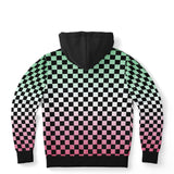 Abrosexual Pride Black Contrast Checkered Pullover Hoodie Fashion Hoodie - AOP PRIDE MODE