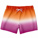 Lesbian Pride Ombre Swim Shorts