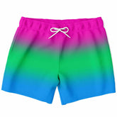 Polysexual Pride Ombre Swim Shorts Swim Trunks Men - AOP PRIDE MODE