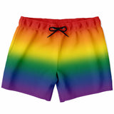 Rainbow Ombre Pride Swim Shorts