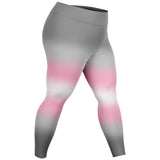 Demigirl Pride Ombre High-Waist Plus Leggings Plus Size Legging - AOP PRIDE MODE