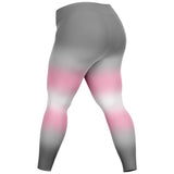 Demigirl Pride Ombre High-Waist Plus Leggings Plus Size Legging - AOP PRIDE MODE
