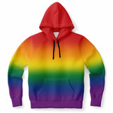 Rainbow Ombre Pride Pullover Hoodie