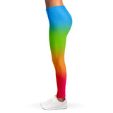 Panromantic Pride Ombre Leggings Leggings - AOP PRIDE MODE