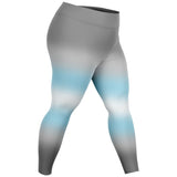 Demiboy Pride Ombre High-Waist Plus Leggings Plus Size Legging - AOP PRIDE MODE