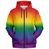 Rainbow Ombre Pride Full-Zip Hoodie