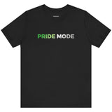 Aromantic Pride Mode Ombre Logo Tee