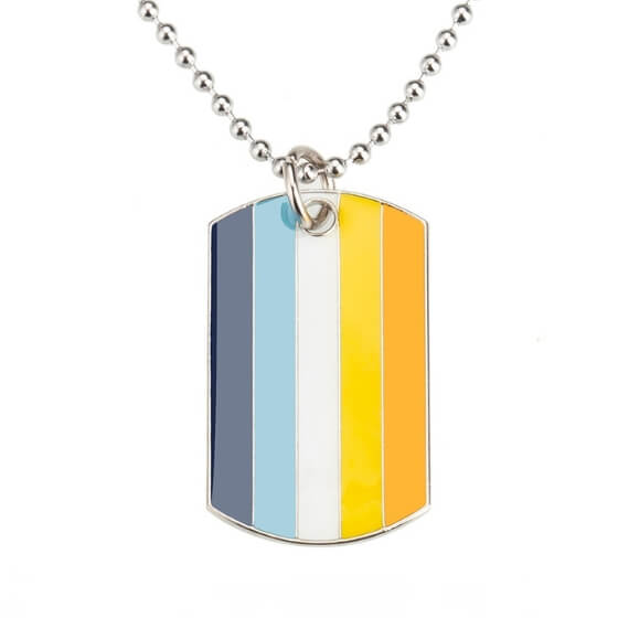 Aroace Pride Dog Tag Necklace Necklaces PRIDE MODE