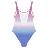 Bigender Pride Ombre Open-back Swimsuit