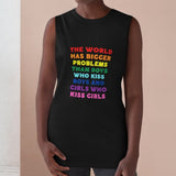 Bigger Problems Raw-Edge Sleeveless Tank Tank Top PRIDE MODE