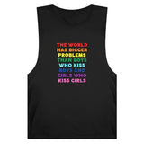 Bigger Problems Raw-Edge Sleeveless Tank Tank Top PRIDE MODE