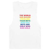 Bigger Problems Raw-Edge Sleeveless Tank Tank Top PRIDE MODE