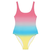 Genderflux Pride Ombre Open-back Swimsuit