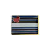 Leather Pride Rectangle Enamel Pin