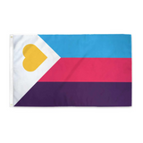 Polyamory Pride (Gold Heart) Flag