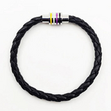 Non-binary Pride Leather Rope Bracelet