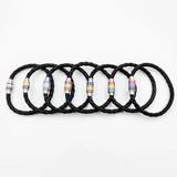 Pansexual Pride Leather Rope Bracelet
