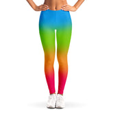 Panromantic Pride Ombre Leggings Leggings - AOP PRIDE MODE