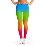 Panromantic Pride Ombre Leggings Leggings - AOP PRIDE MODE