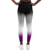 Asexual Pride Ombre Leggings Leggings - AOP PRIDE MODE