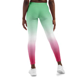 Abrosexual Pride Ombre Leggings Leggings - AOP PRIDE MODE