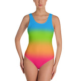 Panromantic Pride Ombre Open-back Swimsuit  PRIDE MODE