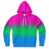 Polysexual Pride Ombre Pullover Hoodie Fashion Hoodie - AOP PRIDE MODE