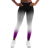 Asexual Pride Ombre Leggings Leggings - AOP PRIDE MODE