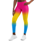 Pansexual Pride Ombre Leggings Leggings - AOP PRIDE MODE