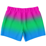 Polysexual Pride Ombre Swim Shorts Swim Trunks Men - AOP PRIDE MODE
