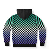 Gay Vincian Pride Black Contrast Checkered Pullover Hoodie Fashion Hoodie - AOP PRIDE MODE