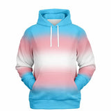Transgender Pride Ombre Pullover Hoodie