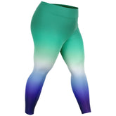 Gay MLM Vincian Pride Ombre High-Waist Plus Leggings Plus Size Legging - AOP PRIDE MODE