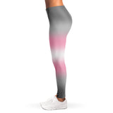 Demigirl Pride Ombre Leggings Leggings - AOP PRIDE MODE