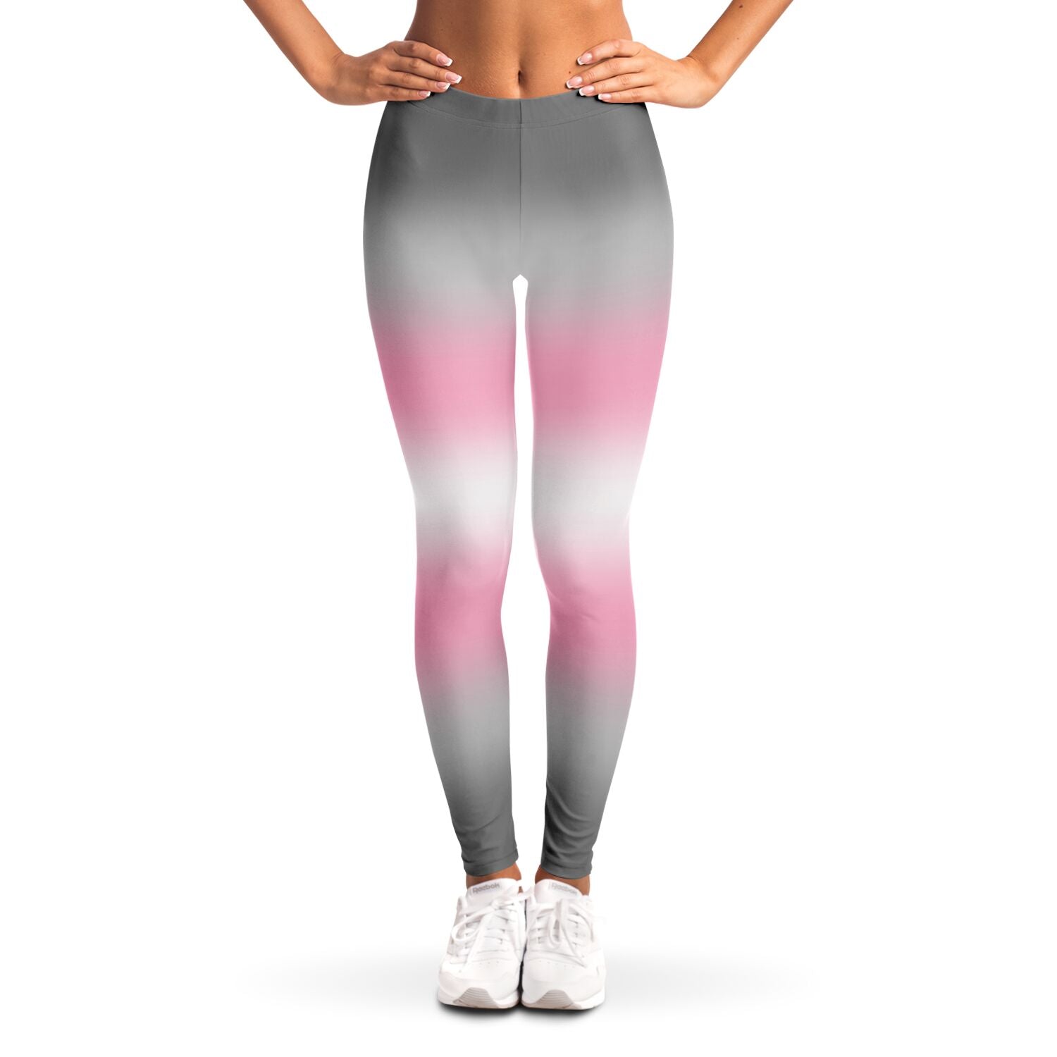 Demigirl Pride Ombre Leggings Leggings - AOP PRIDE MODE