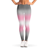 Demigirl Pride Ombre Leggings Leggings - AOP PRIDE MODE
