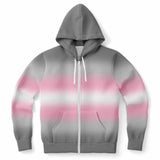 Demigirl Pride Ombre Full-Zip Hoodie Full-Zip Hoodie PRIDE MODE