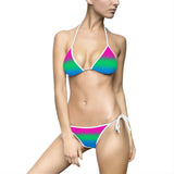 Polysexual Pride Ombre String Bikini All Over Prints PRIDE MODE
