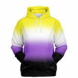 Non-binary Pride Ombre Pullover Hoodie Pullover Hoodie PRIDE MODE