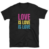 Pansexual Love is Love Tee Tees PRIDE MODE